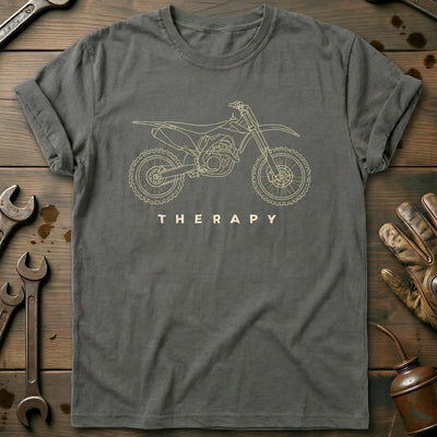 Motocross Therapy 34 Motorcycle T-Shirt AU Gift For Biker