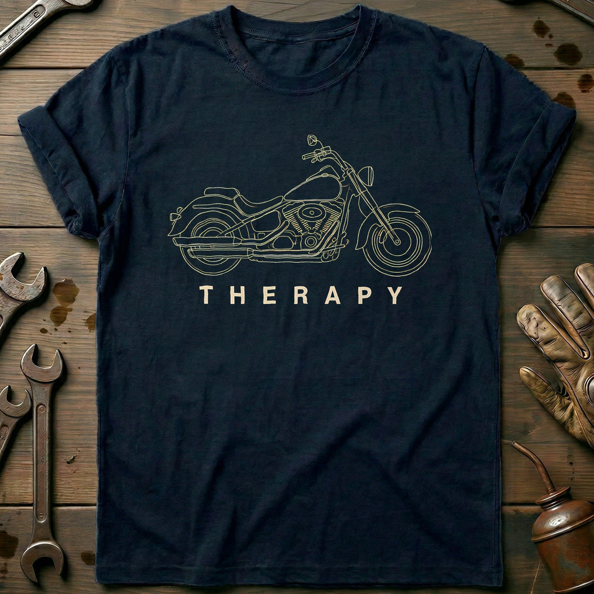 Cruiser Therapy 56 Motorcycle T-Shirt GC Gift For Biker