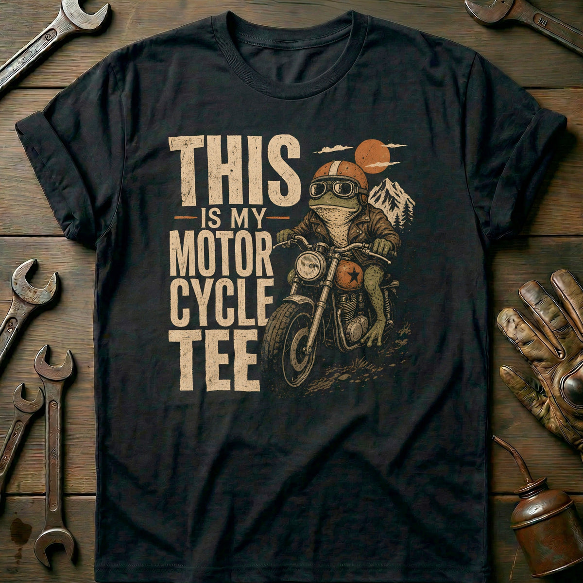 This is my Biker Frog 50 Motorcycle T-Shirt EU Gift For Biker