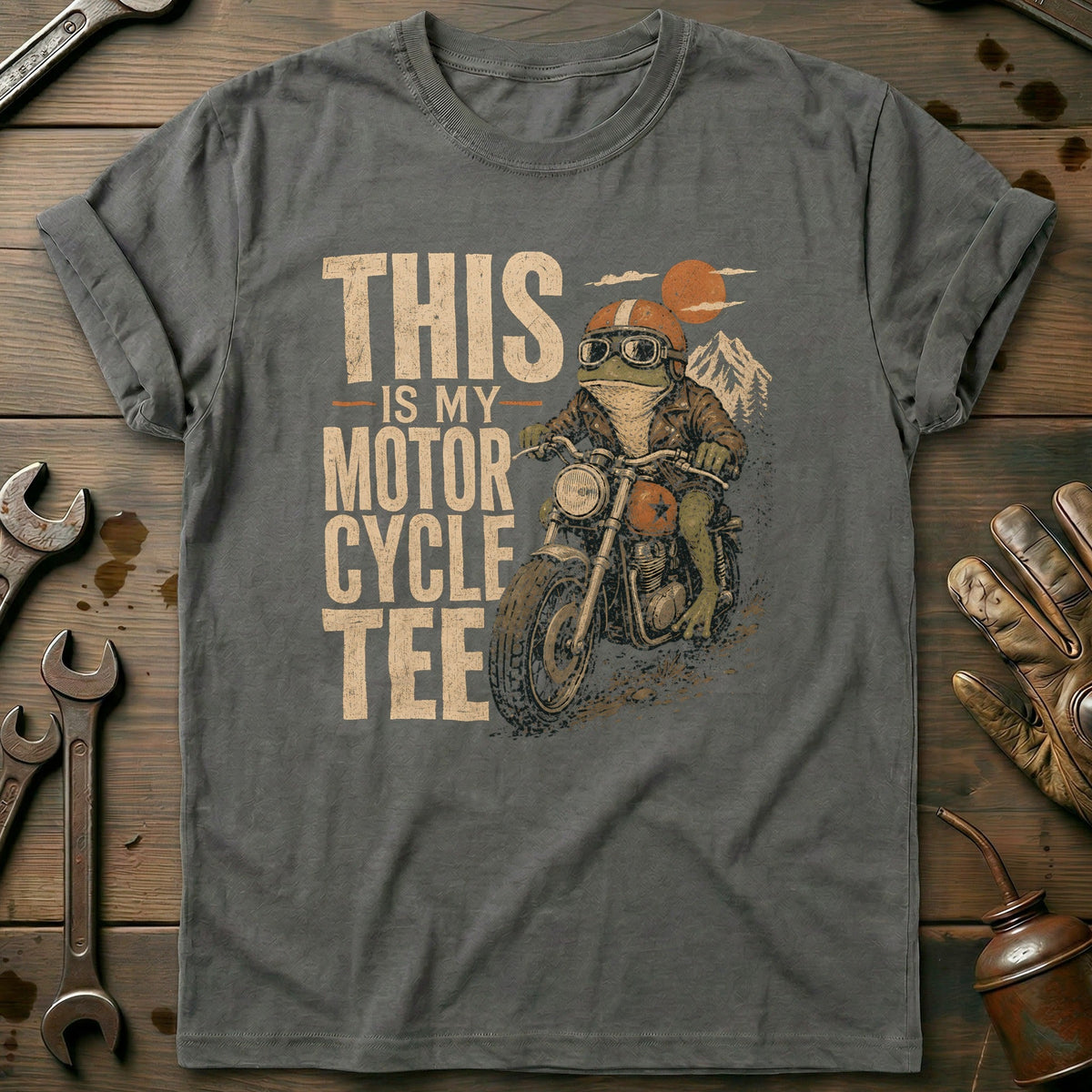 This is my Biker Frog 50 Motorcycle T-Shirt EU Gift For Biker
