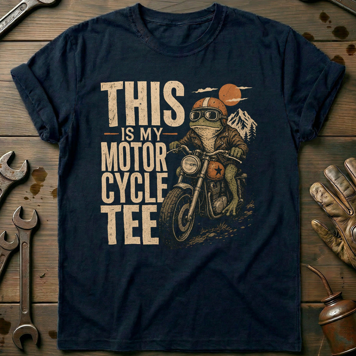 This is my Biker Frog 50 Motorcycle T-Shirt EU Gift For Biker
