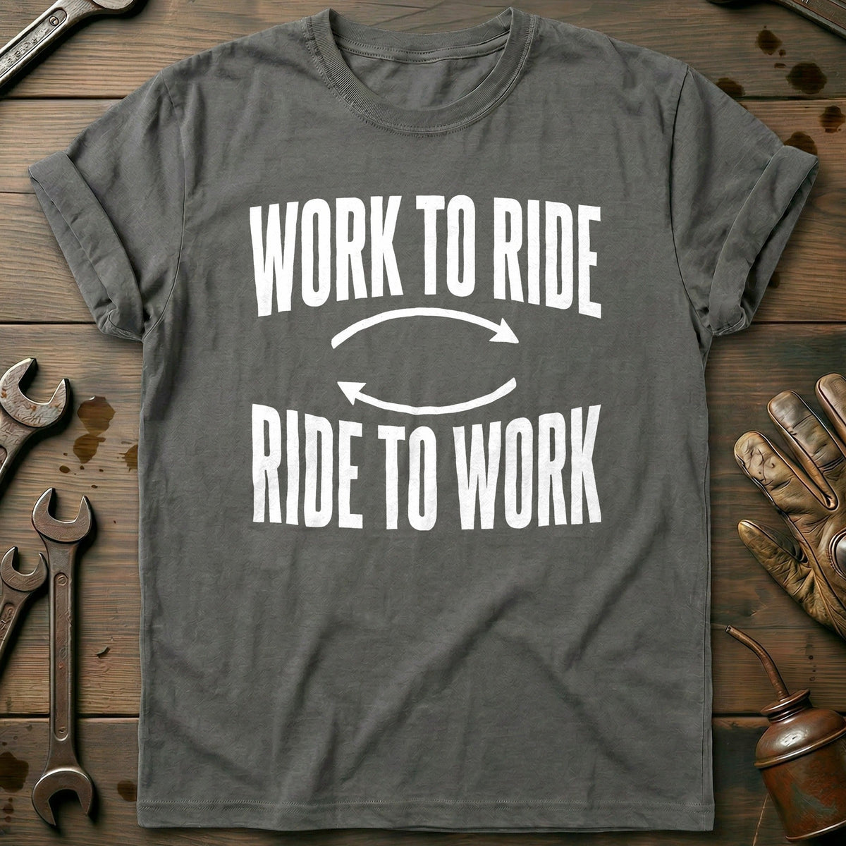 Work to Ride Ride to Work 78 Motorcycle T-Shirt Gift For Biker
