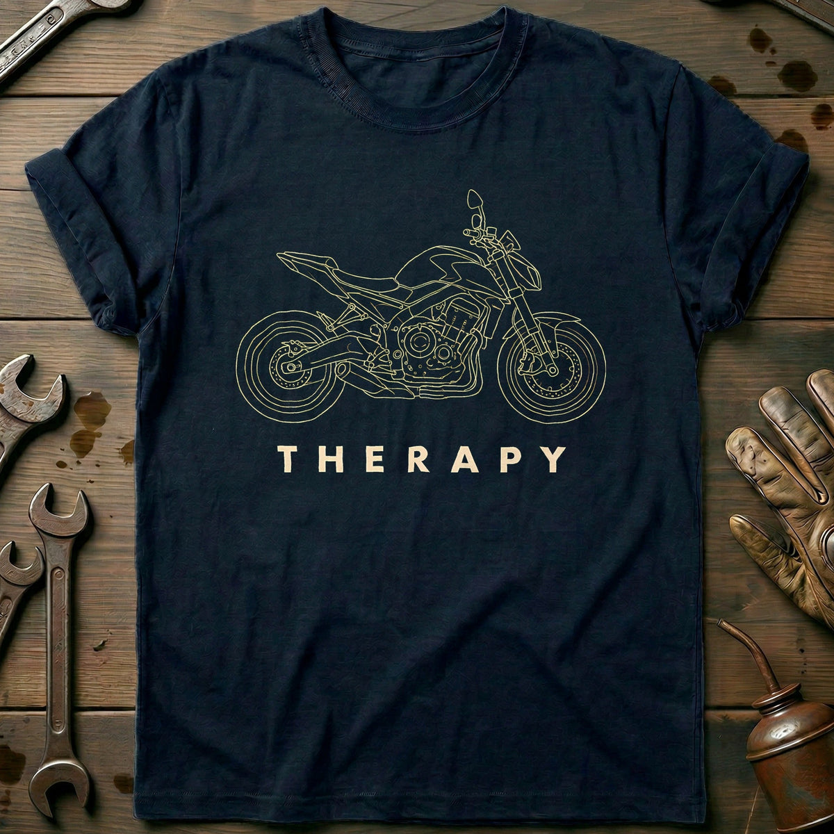 Streetfighter Therapy 41 Motorcycle T-Shirt Gift For Biker