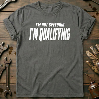 I'm Not Speeding I'm Qualifying 57 Motorcycle T-Shirt Gift For Biker