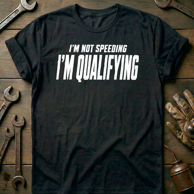 I'm Not Speeding I'm Qualifying 57 Motorcycle T-Shirt Gift For Biker
