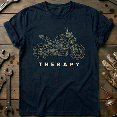 Streetfighter Therapy 41 Motorcycle T-Shirt GC Gift For Biker