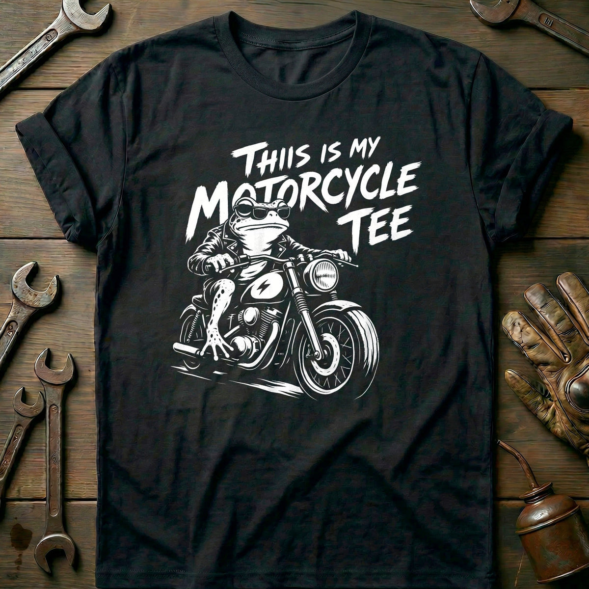 This is my Biker Frog 58 Motorcycle T-Shirt AU Gift For Biker
