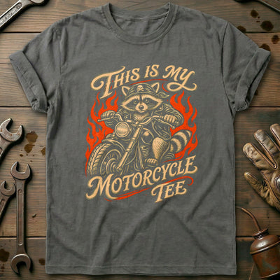 This is my Biker Raccoon 3 Motorcycle T-Shirt GC Gift For Biker