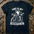This is my Biker Frog 32 Motorcycle T-Shirt GC Gift For Biker