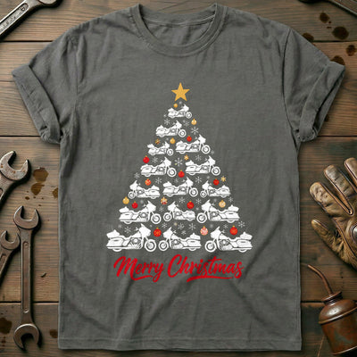 Bagger Christmas Tree Motorcycle T-Shirt EU Gift For Biker