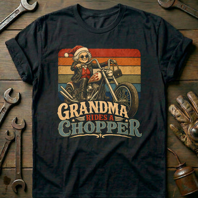 Grandma Rides a Chopper Motorcycle T-Shirt EU Gift For Biker