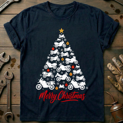 Adventure Bike Christmas Tree Motorcycle T-Shirt GC Gift For Biker