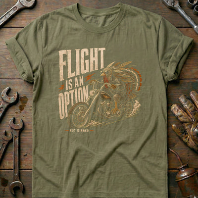 Flight is an Option Not Dinner Motorcycle T-Shirt Gift For Biker