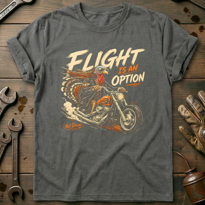 Flight is an Option Not Dinner Motorcycle T-Shirt AU Gift For Biker