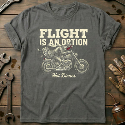 Flight is an Option Not Dinner Motorcycle T-Shirt AU Gift For Biker
