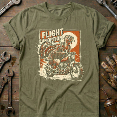 Flight is an Option Not Dinner Motorcycle T-Shirt AU Gift For Biker