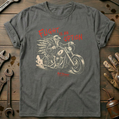 Flight is an Option Not Dinner Motorcycle T-Shirt Gift For Biker