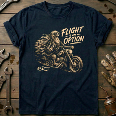 Flight is an Option Not Dinner Motorcycle T-Shirt AU Gift For Biker
