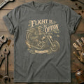 Flight is an Option Not Dinner Motorcycle T-Shirt US Gift For Biker