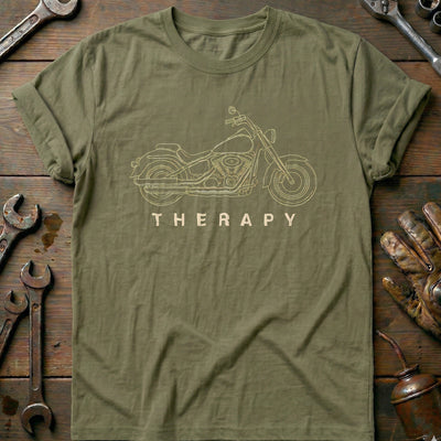 Cruiser Therapy 56 Motorcycle T-Shirt Gift For Biker