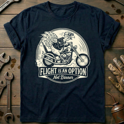 Flight is an Option Not Dinner Motorcycle T-Shirt AU Gift For Biker