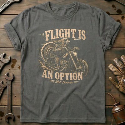 Flight is an Option Not Dinner Motorcycle T-Shirt AU Gift For Biker
