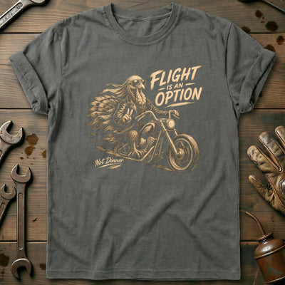 Flight is an Option Not Dinner Motorcycle T-Shirt Gift For Biker