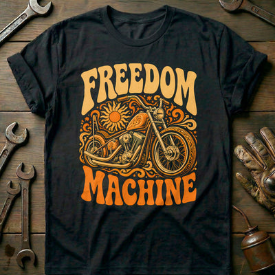 Freedom Machine Psychedelic Motorcycle T-Shirt US Gift For Biker