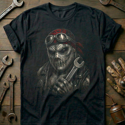 Chainsaw Etched Motorcycle T-Shirt Gift For Biker