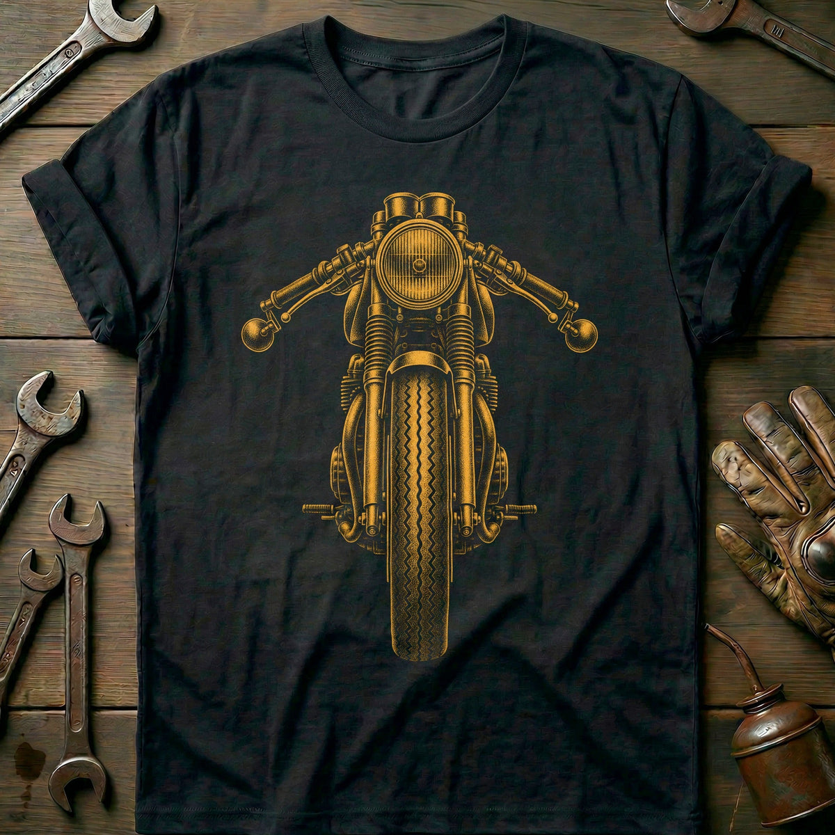 Cafe Racer Motorcycle T-Shirt AU Gift For Biker