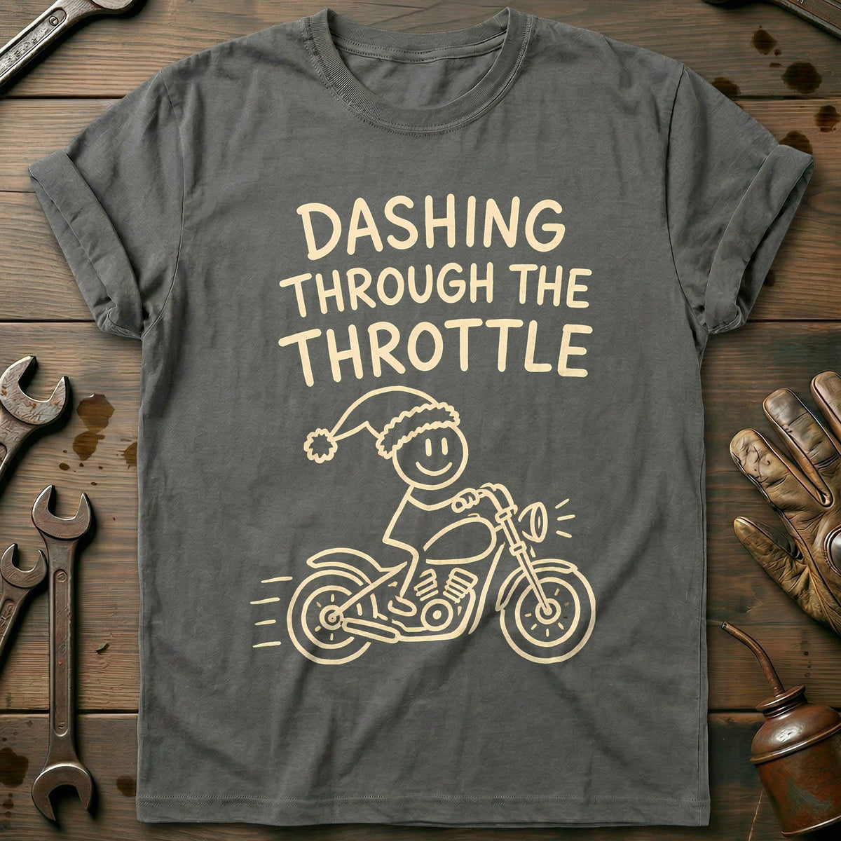Dashing Throttle Motorcycle T-Shirt AU Gift For Biker