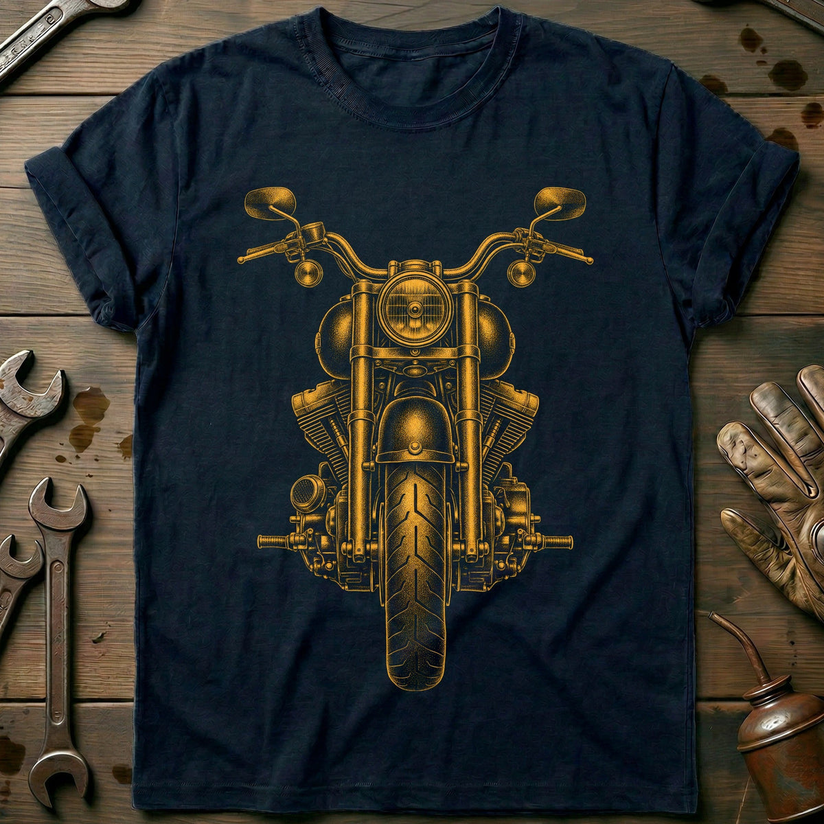 Cruiser Motorcycle T-Shirt AU Gift For Biker