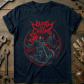 Blood and Chrome Motorcycle T-Shirt Gift For Biker