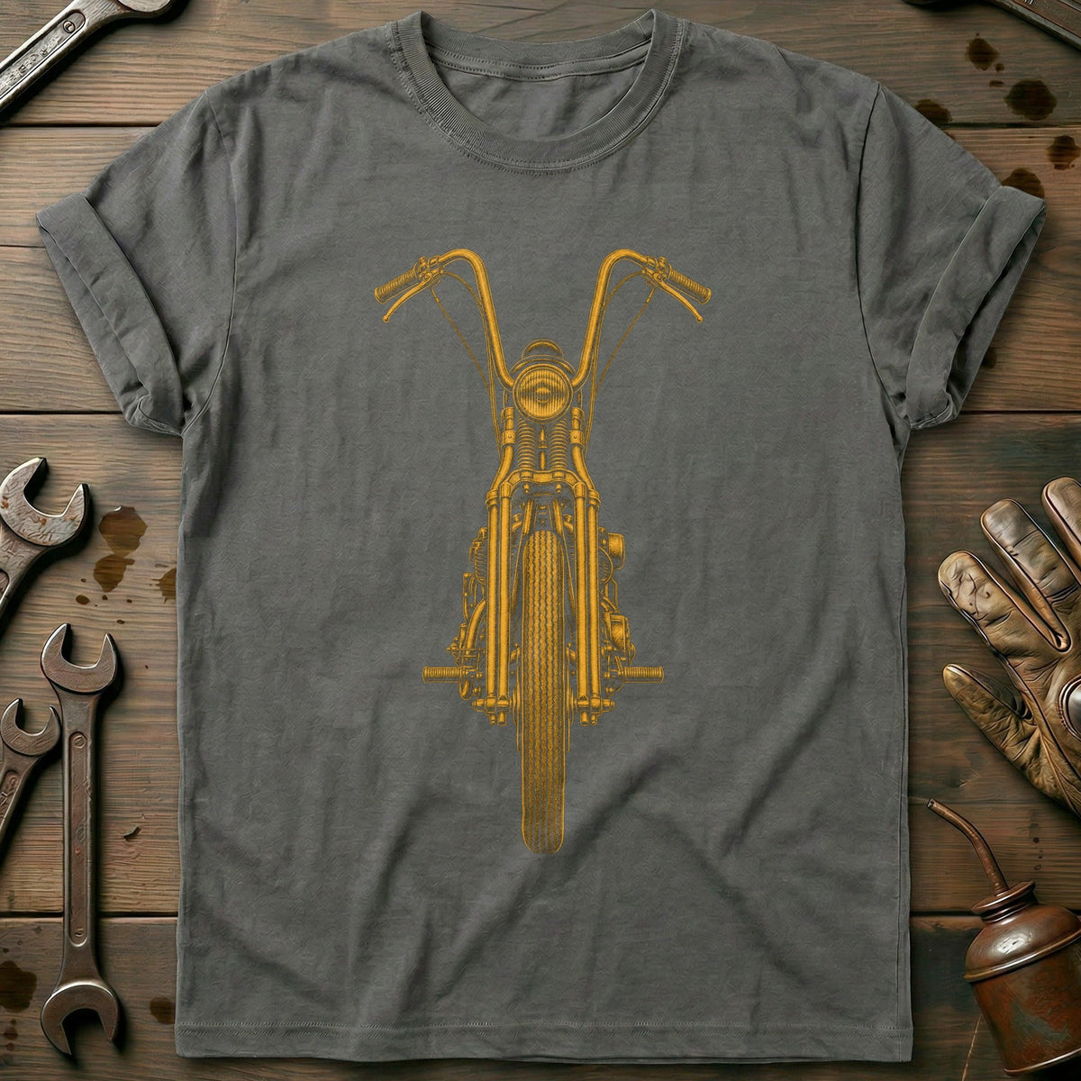 Chopper Motorcycle T-Shirt GC Gift For Biker