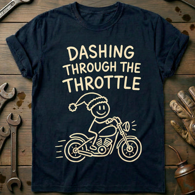 Dashing Throttle Motorcycle T-Shirt GC Gift For Biker