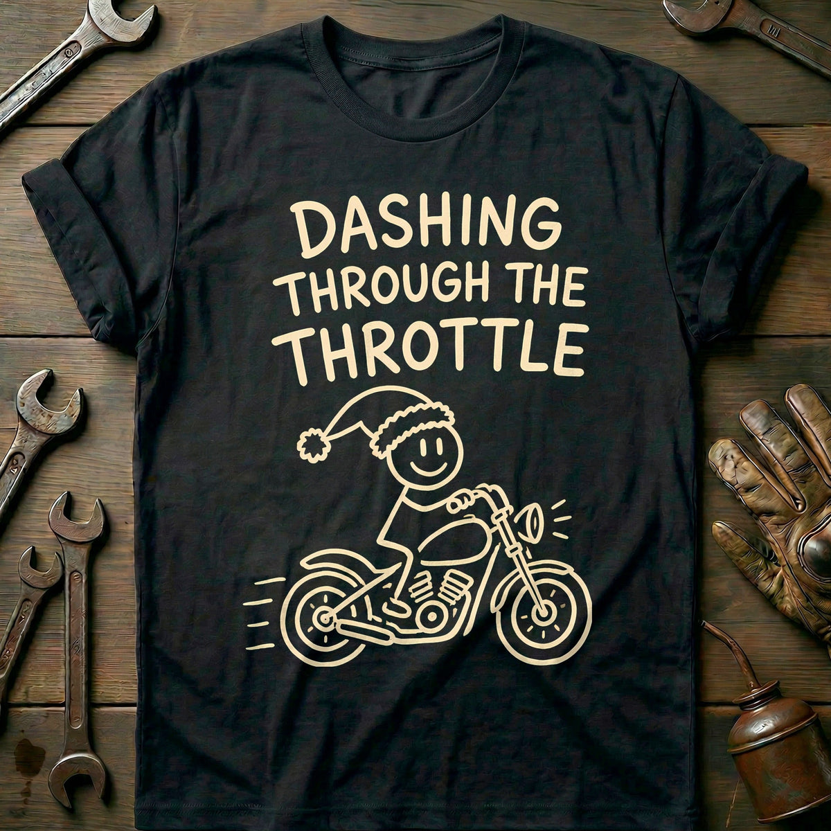 Dashing Throttle Motorcycle T-Shirt GC Gift For Biker