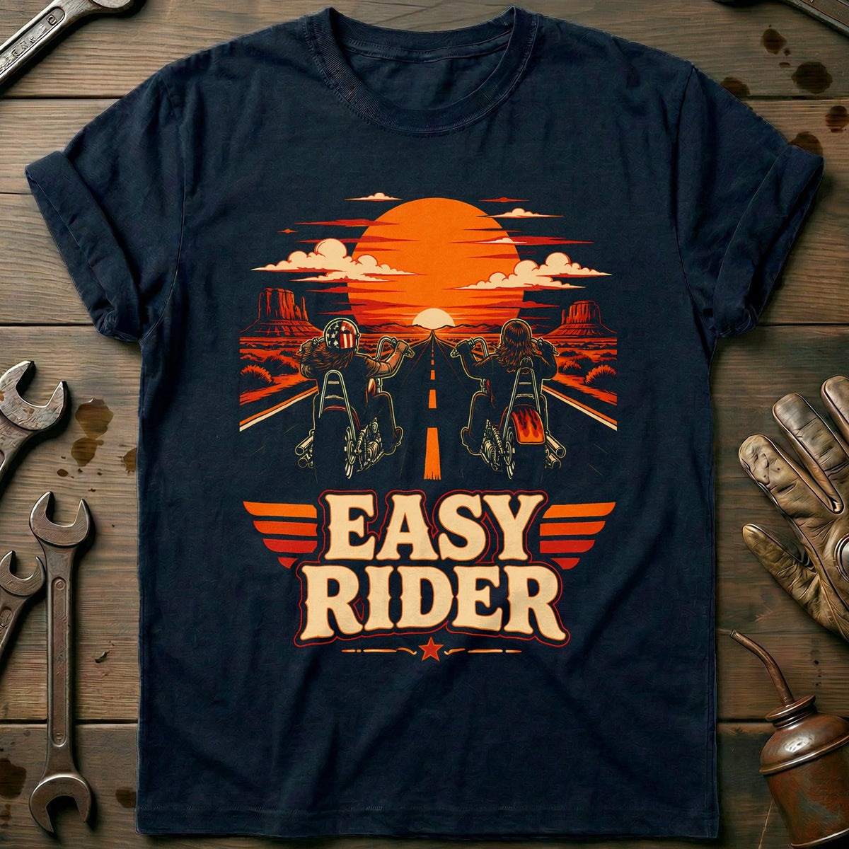Easy Rider Motorcycle T-Shirt Gift For Biker