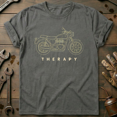 British Twin Therapy Motorcycle T-Shirt Gift For Biker