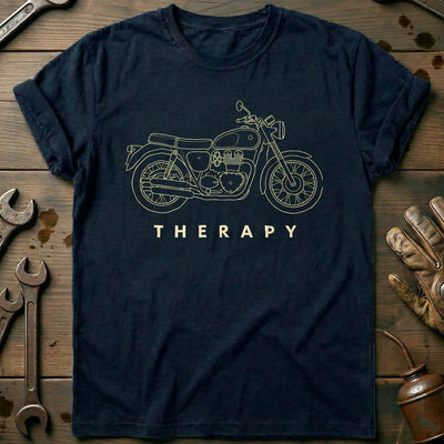 British Twin Therapy Motorcycle T-Shirt Gift For Biker