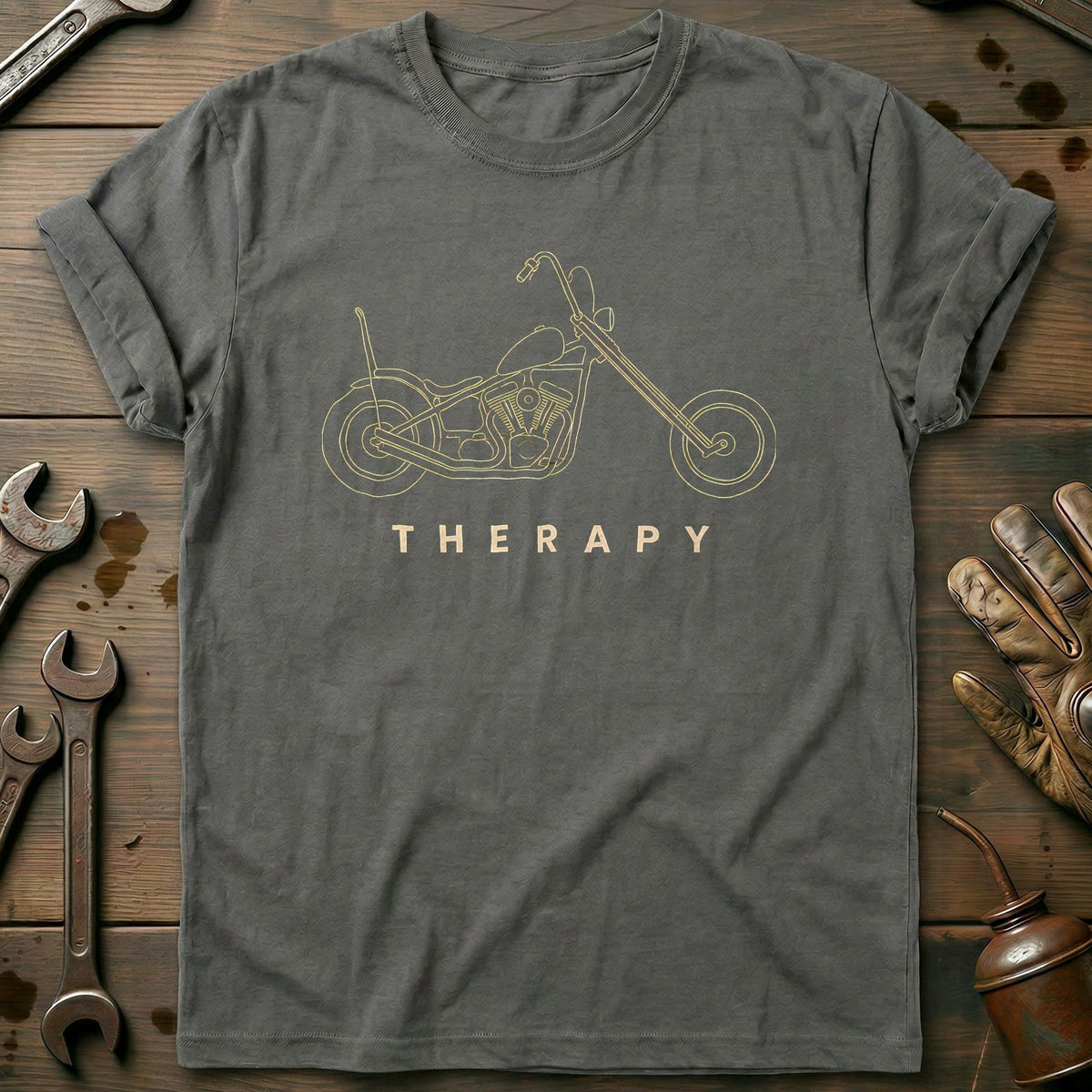 Chopper Therapy Motorcycle T-Shirt AU Gift For Biker