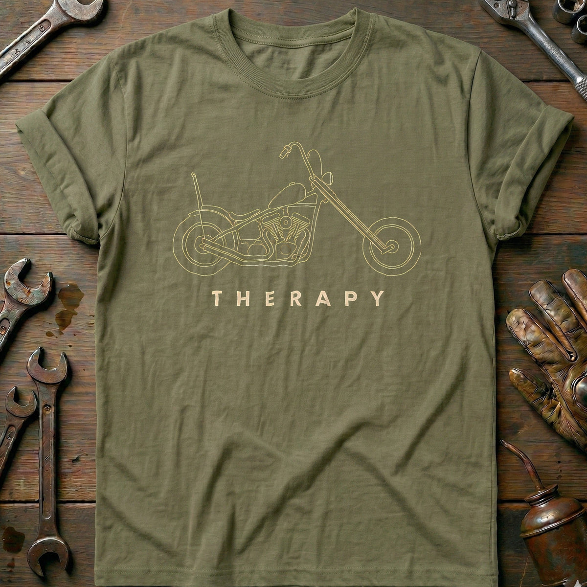 Chopper Therapy Motorcycle T-Shirt AU Gift For Biker