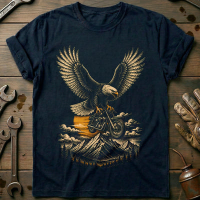 Eagle Motorcycle T-Shirt AU Gift For Biker
