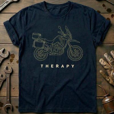 Adventure Therapy Motorcycle T-Shirt US Gift For Biker