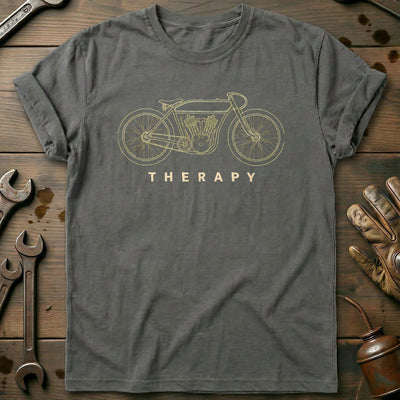 Board Track Racer Therapy Motorcycle T-Shirt US Gift For Biker