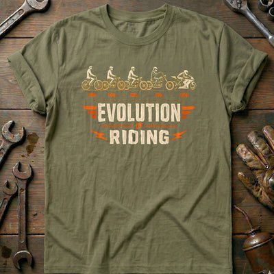 Evolution of Riding Motorcycle T-Shirt US Gift For Biker