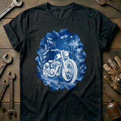 Cyanotype Moto Motorcycle T-Shirt AU Gift For Biker