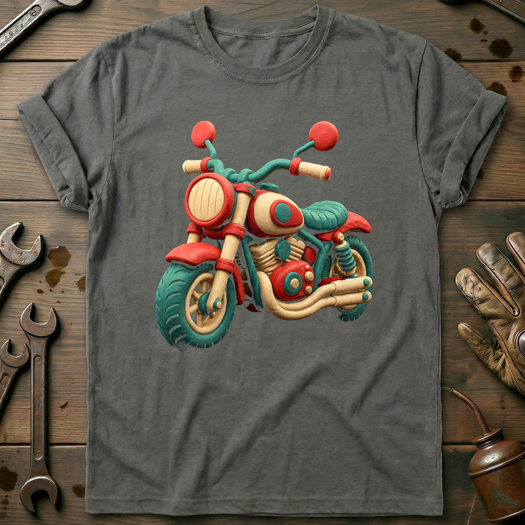 Claymation Moto Motorcycle T-Shirt AU Gift For Biker