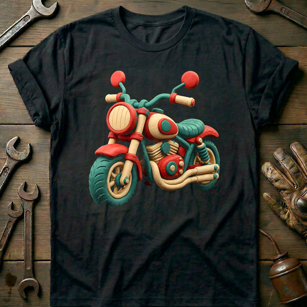 Claymation Moto Motorcycle T-Shirt AU Gift For Biker