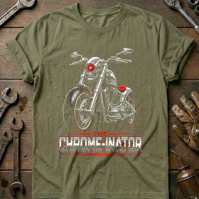 Chrome Inator Motorcycle T-Shirt GC Gift For Biker