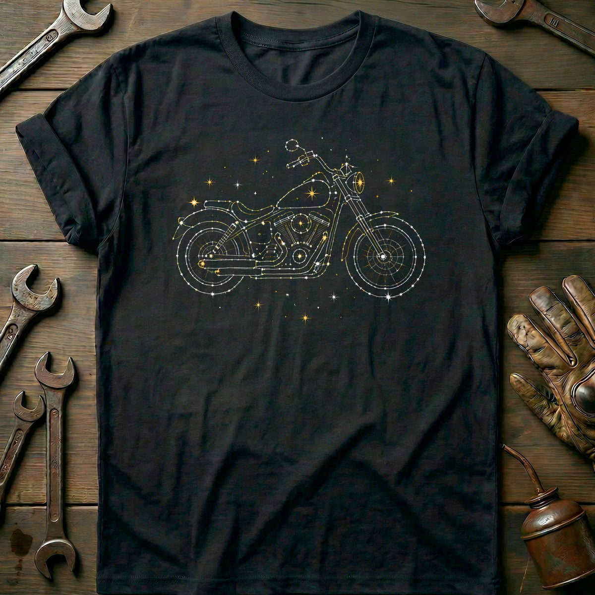 Constellation Moto Motorcycle T-Shirt EU Gift For Biker